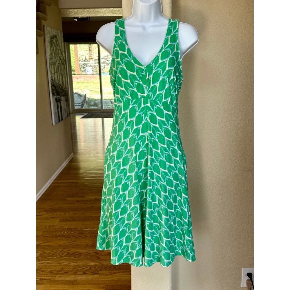The North Face Green Shelf Bra T-Back Pockets Knee Length Knit Dress Sz S